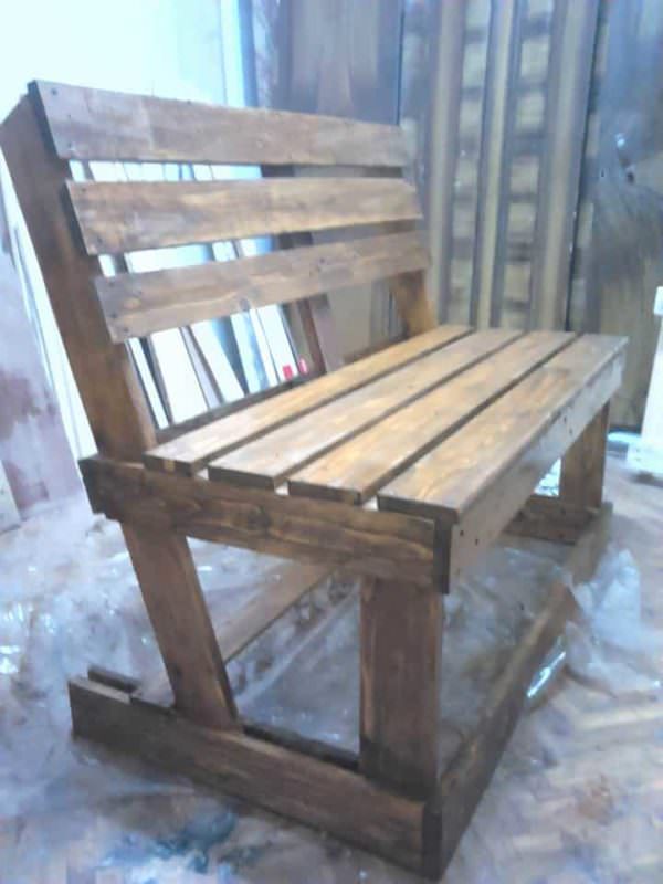 Diy: Bench from 2 Pallets Pallet Benches, Pallet Chairs & Stools Diy: Bench from 2 Pallets Pallet Benches, Pallet Chairs & Stools