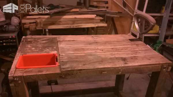Diy Multi-purpose Pallet Workbench Pallet Desks & Pallet Tables Diy Multi-purpose Pallet Workbench Pallet Desks & Pallet Tables