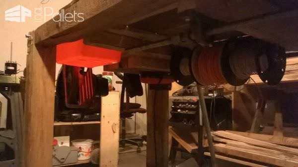 Diy Multi-purpose Pallet Workbench Pallet Desks & Pallet Tables Diy Multi-purpose Pallet Workbench Pallet Desks & Pallet Tables
