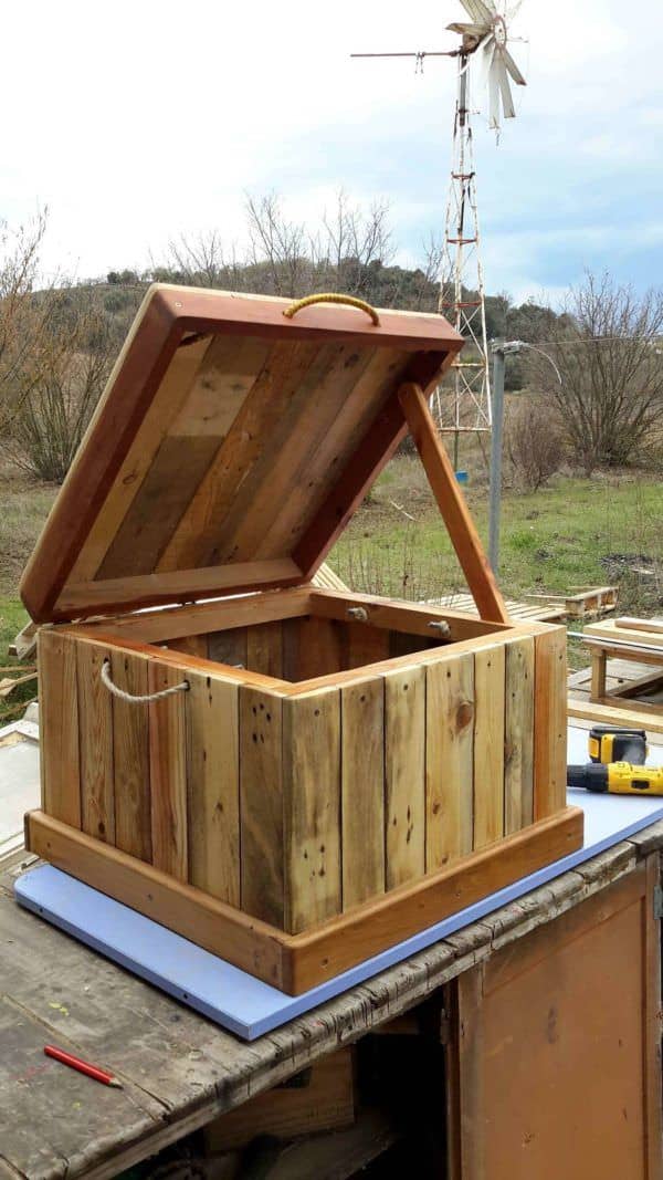 Pallet Chest/Seat Pallet Boxes & Chests Pallet Chest/Seat Pallet Boxes & Chests
