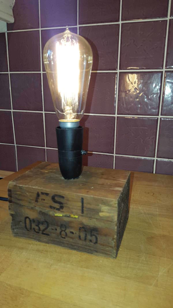 Pallet Lamp from a Pallet Block Pallet Lamps & Lights Pallet Lamp from a Pallet Block Pallet Lamps & Lights