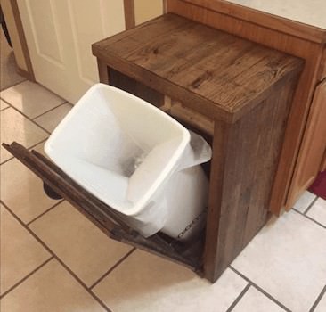 Pallet Oak Trash Cabinet Pallet Cabinets & Wardrobes Pallet Oak Trash Cabinet Pallet Cabinets & Wardrobes