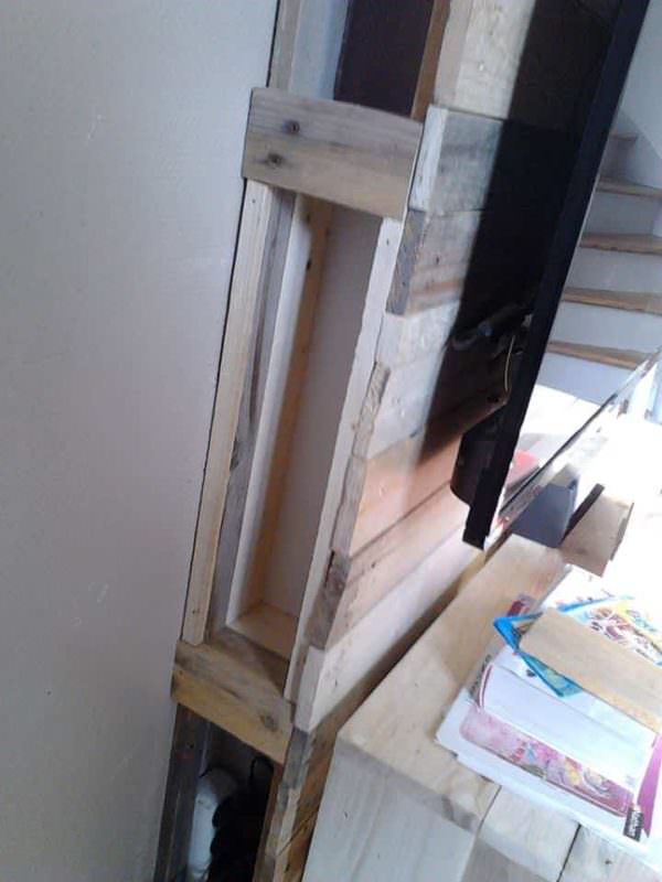 Wall from Pallet Wood / Mur En Bois De Palettes Pallet TV Stands & Racks Pallet Walls & Pallet Doors Wall from Pallet Wood / Mur En Bois De Palettes Pallet TV Stands & Racks Pallet Walls & Pallet Doors