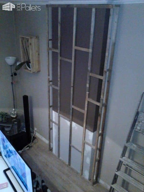 Wall from Pallet Wood / Mur En Bois De Palettes Pallet TV Stands & Racks Pallet Walls & Pallet Doors Wall from Pallet Wood / Mur En Bois De Palettes Pallet TV Stands & Racks Pallet Walls & Pallet Doors