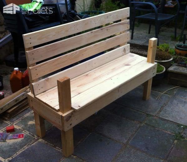 Garden Bench for 10$ & 9 Hours of Work! Pallet Benches, Pallet Chairs & Stools Garden Bench for 10$ & 9 Hours of Work! Pallet Benches, Pallet Chairs & Stools