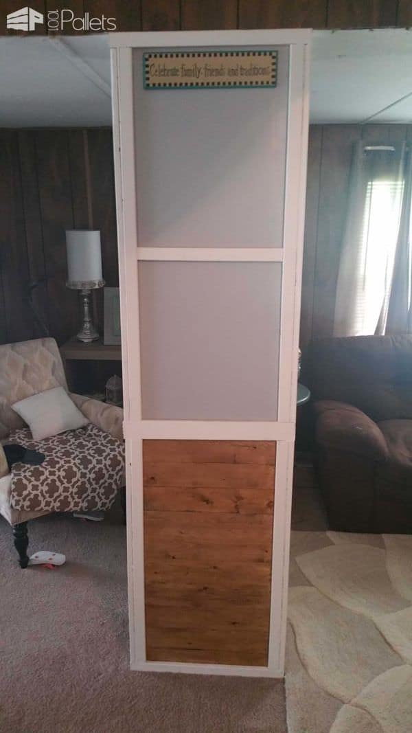 How I Made This Pillar out of Reclaimed Pallets & 1 Sheet of Drywall Pallet Wall Decor & Pallet Painting How I Made This Pillar out of Reclaimed Pallets & 1 Sheet of Drywall Pallet Wall Decor & Pallet Painting