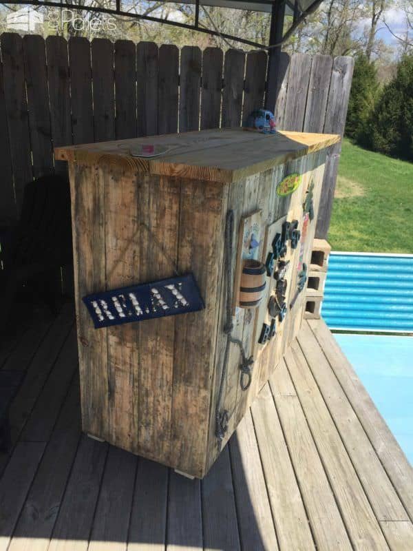 Poolside Pallet Bar Pallet Bars Poolside Pallet Bar Pallet Bars