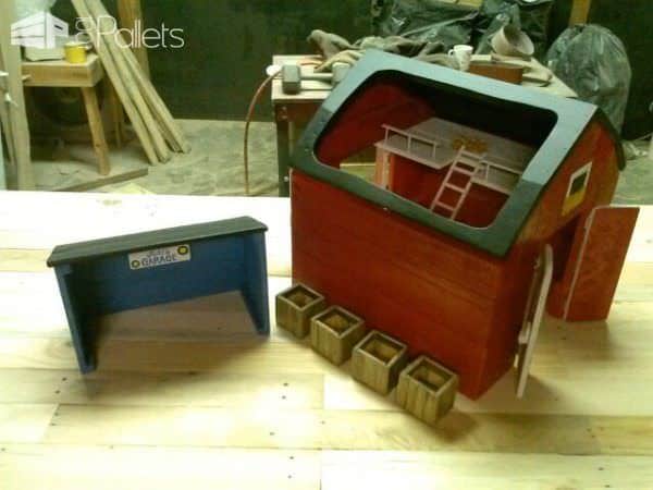 Toy Barn Made out of Pallets Fun Pallet Crafts for Kids Toy Barn Made out of Pallets Fun Pallet Crafts for Kids