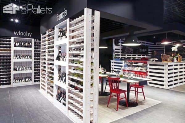 Wine Shop Architecture with a Pallet Twist Pallet Projects Pallet Store, Bar & Restaurant Decorations Wine Shop Architecture with a Pallet Twist Pallet Projects Pallet Store, Bar & Restaurant Decorations