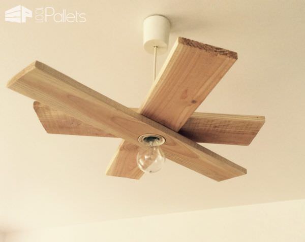 Abat Jour En Palettes / Suspended Pallet Lampshade Pallet Lamps & Lights Abat Jour En Palettes / Suspended Pallet Lampshade Pallet Lamps & Lights