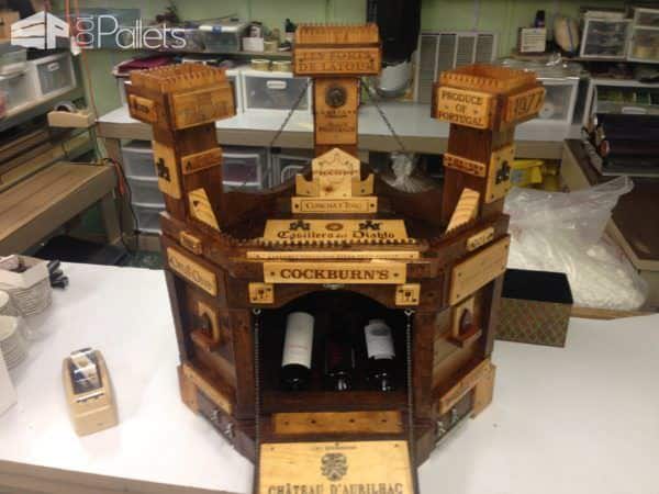Amazing Pallet Wine Castle Pallet Boxes & Chests Pallet Home Accessories Amazing Pallet Wine Castle Pallet Boxes & Chests Pallet Home Accessories
