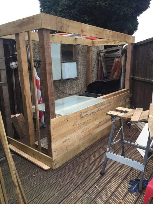 Budget-friendly Pallet Bbq Bar Pallet Bars Budget-friendly Pallet Bbq Bar Pallet Bars