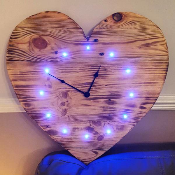 Pallet Heart Clock Pallet Clocks Pallet Wall Decor & Pallet Painting Pallet Heart Clock Pallet Clocks Pallet Wall Decor & Pallet Painting