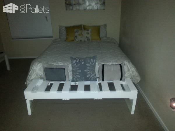 Queen Bed from 3 Pallets Pallet Beds, Pallet Headboards & Frames Queen Bed from 3 Pallets Pallet Beds, Pallet Headboards & Frames