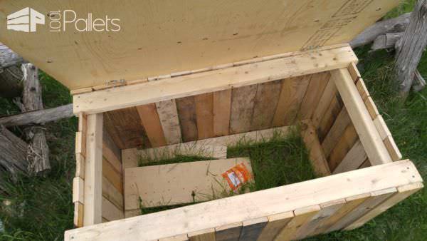 Recycled Pallet Garbage Box Pallet Boxes & Chests Recycled Pallet Garbage Box Pallet Boxes & Chests