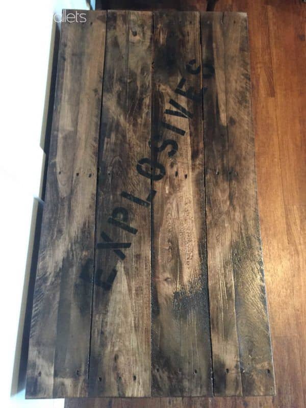 Rustic Explosives Coffee Table From Pallet Wood Pallet Coffee Tables Rustic Explosives Coffee Table From Pallet Wood Pallet Coffee Tables