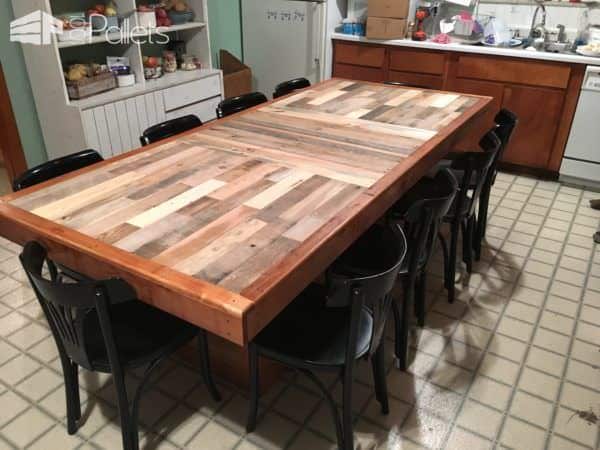 Stunning Pallet Dining Table Pallet Desks & Pallet Tables Stunning Pallet Dining Table Pallet Desks & Pallet Tables