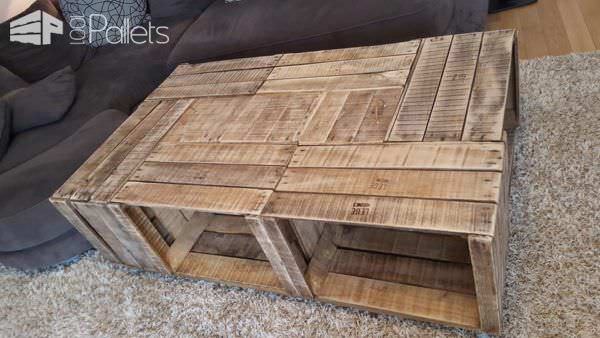 Tables En Caisses à Pommes / Apple Crates Into Coffee Table Pallet Coffee Tables Tables En Caisses à Pommes / Apple Crates Into Coffee Table Pallet Coffee Tables