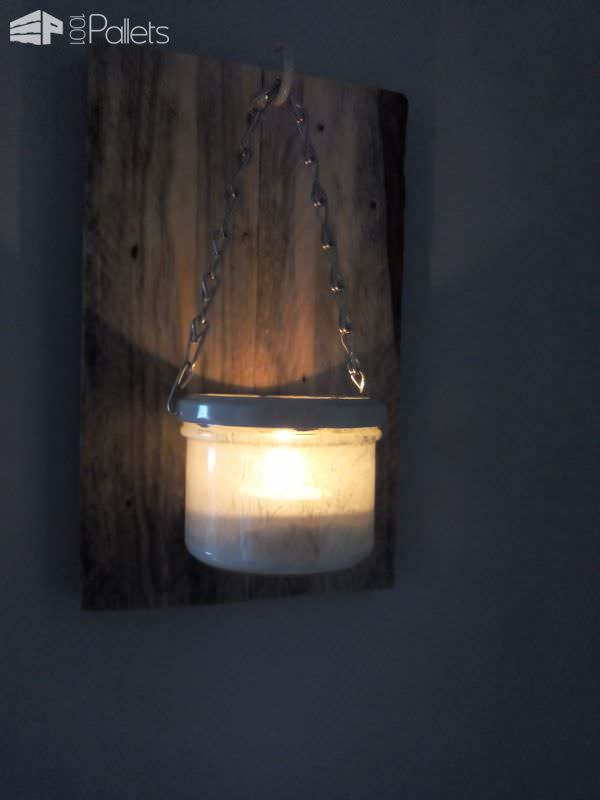Applique Murale Rustique / Rustic Wall Lamp Pallet Lamps & Lights Applique Murale Rustique / Rustic Wall Lamp Pallet Lamps & Lights