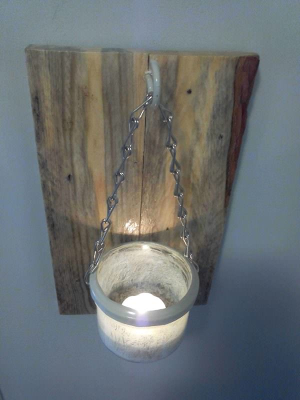 Applique Murale Rustique / Rustic Wall Lamp Pallet Lamps & Lights Applique Murale Rustique / Rustic Wall Lamp Pallet Lamps & Lights
