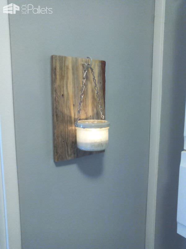 Applique Murale Rustique / Rustic Wall Lamp Pallet Lamps & Lights Applique Murale Rustique / Rustic Wall Lamp Pallet Lamps & Lights