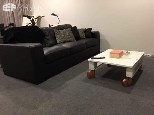 Bronzed-caster Pallet Coffee Table Pallet Coffee Tables Bronzed-caster Pallet Coffee Table Pallet Coffee Tables