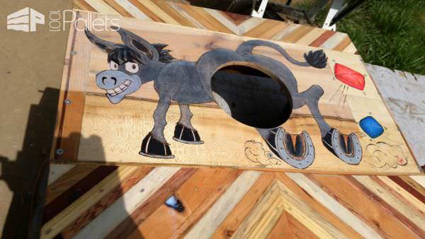 Cornhole Game Board (1st of a Pair) out of Pallet Wood Other Pallet Projects Cornhole Game Board (1st of a Pair) out of Pallet Wood Other Pallet Projects
