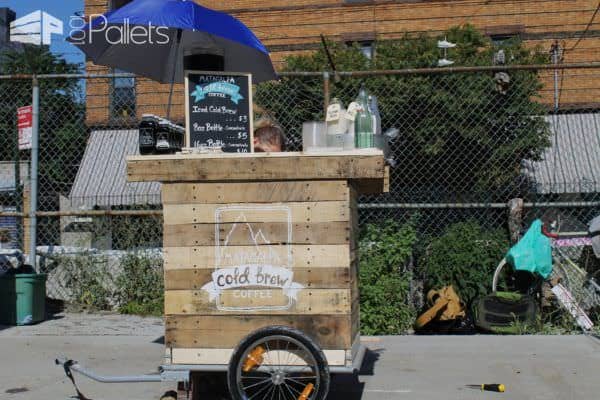 Diy Coffee Cart Made from Reclaimed Pallets in My Tiny N.y.c Appartment Pallet Bars Pallet Store, Bar & Restaurant Decorations Pallet Tutorials Diy Coffee Cart Made from Reclaimed Pallets in My Tiny N.y.c Appartment Pallet Bars Pallet Store, Bar & Restaurant Decorations Pallet Tutorials