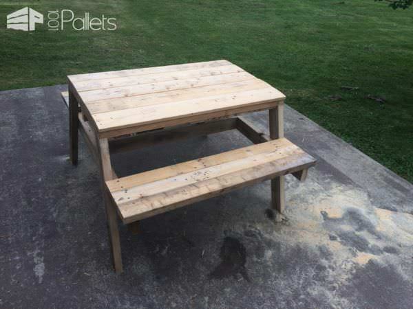Kids Pallet Sandbox Picnic Table Fun Pallet Crafts for Kids Pallet Desks & Pallet Tables Kids Pallet Sandbox Picnic Table Fun Pallet Crafts for Kids Pallet Desks & Pallet Tables