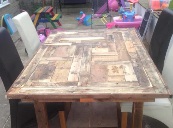 Mosaic Top Pallet Table Pallet Desks & Pallet Tables Mosaic Top Pallet Table Pallet Desks & Pallet Tables