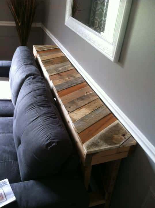 Narrow Pallet Couch Table Pallet Desks & Pallet Tables Narrow Pallet Couch Table Pallet Desks & Pallet Tables
