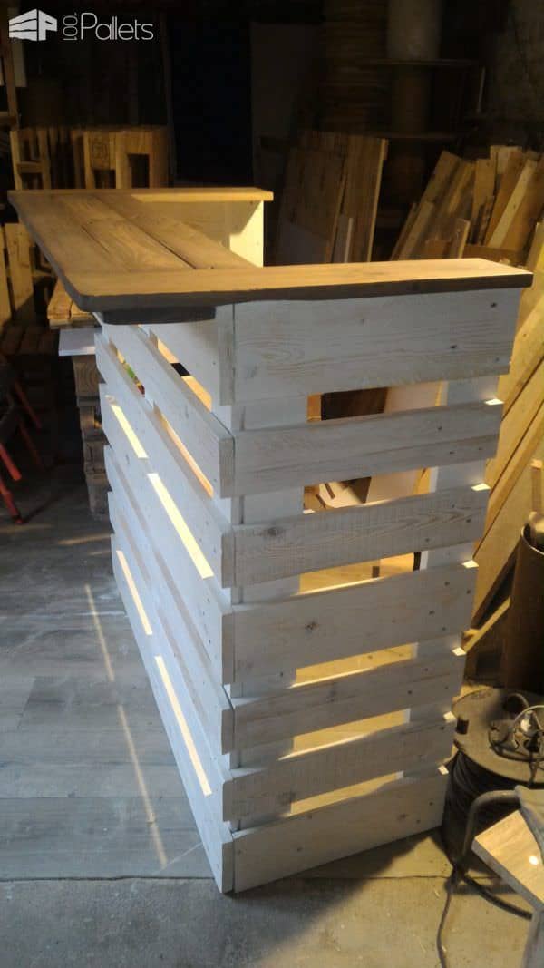 Pallet Console Bar Pallet Bars Pallet Console Bar Pallet Bars