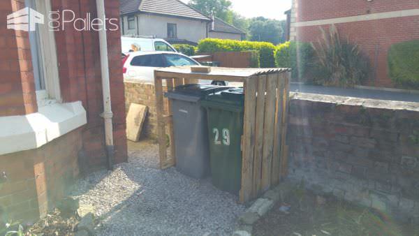 Pallet Garbage Bin Storage Shed Pallet Sheds, Cabins, Huts & Playhouses Pallet Garbage Bin Storage Shed Pallet Sheds, Cabins, Huts & Playhouses