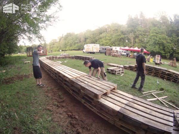 Pallet Stage Made From 600 Pallets @ Back to the Woods #3 Other Pallet Projects Pallet Stage Made From 600 Pallets @ Back to the Woods #3 Other Pallet Projects