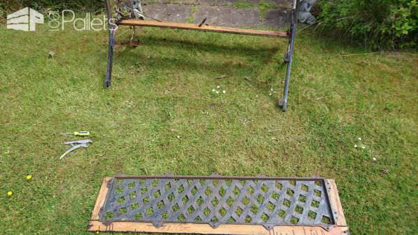 Refurbished Outdoor Bench With Pallet Wood Pallet Benches, Pallet Chairs & Stools Refurbished Outdoor Bench With Pallet Wood Pallet Benches, Pallet Chairs & Stools