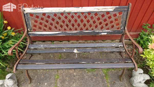 Refurbished Outdoor Bench With Pallet Wood Pallet Benches, Pallet Chairs & Stools Refurbished Outdoor Bench With Pallet Wood Pallet Benches, Pallet Chairs & Stools