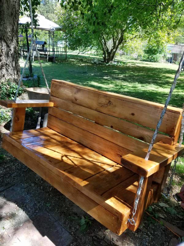 Swing I Made for Mother’s Day Pallet Benches, Pallet Chairs & Stools Pallets in the Garden Swing I Made for Mother’s Day Pallet Benches, Pallet Chairs & Stools Pallets in the Garden
