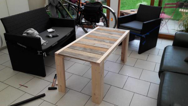 Table Basse En Palettes / 2 Pallets Coffee Table Pallet Coffee Tables Table Basse En Palettes / 2 Pallets Coffee Table Pallet Coffee Tables