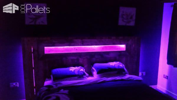 Led Backlit Pallet Headboard Pallet Beds, Pallet Headboards & Frames Led Backlit Pallet Headboard Pallet Beds, Pallet Headboards & Frames