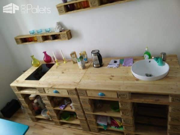 Mini Pallet Kitchenette for the Office Pallet Bars Mini Pallet Kitchenette for the Office Pallet Bars