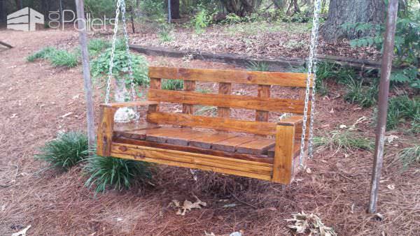 Pallet Garden Swing Pallet Benches, Pallet Chairs & Stools Pallet Garden Swing Pallet Benches, Pallet Chairs & Stools