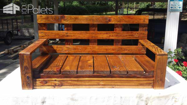Pallet Garden Swing Pallet Benches, Pallet Chairs & Stools Pallet Garden Swing Pallet Benches, Pallet Chairs & Stools