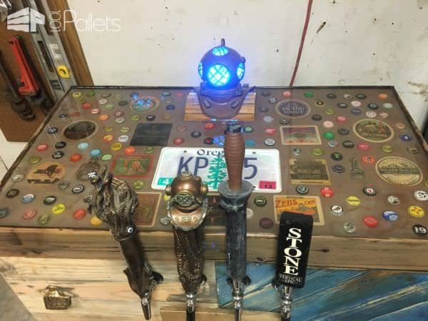 Pallet Navy Diver Kegerator Pallet Bars Pallet Navy Diver Kegerator Pallet Bars