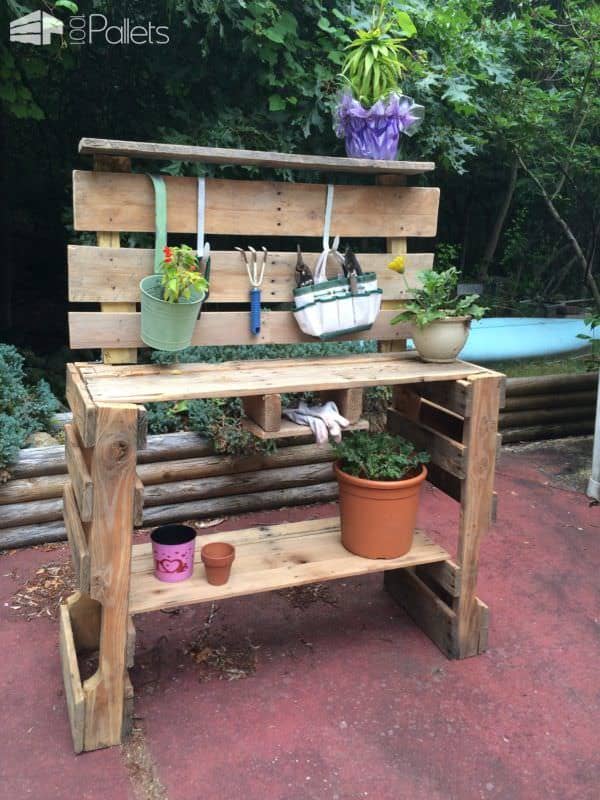 Pallet Potting Table Pallet Desks & Pallet Tables Pallet Planters & Compost Bins Pallet Potting Table Pallet Desks & Pallet Tables Pallet Planters & Compost Bins