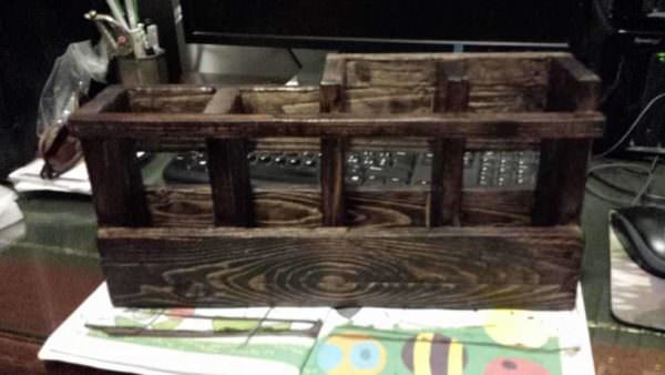 Pallet Remote Control Caddy / Porta Telecomando Pallet Home Accessories Pallet Remote Control Caddy / Porta Telecomando Pallet Home Accessories