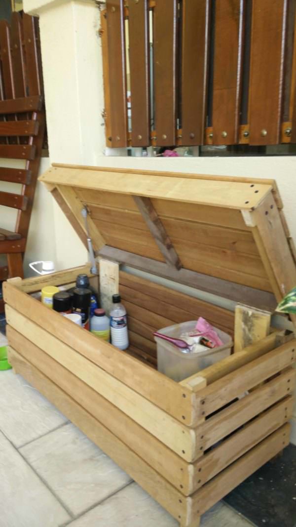 Reclaimed Wood Storage Chest Pallet Boxes & Chests Reclaimed Wood Storage Chest Pallet Boxes & Chests
