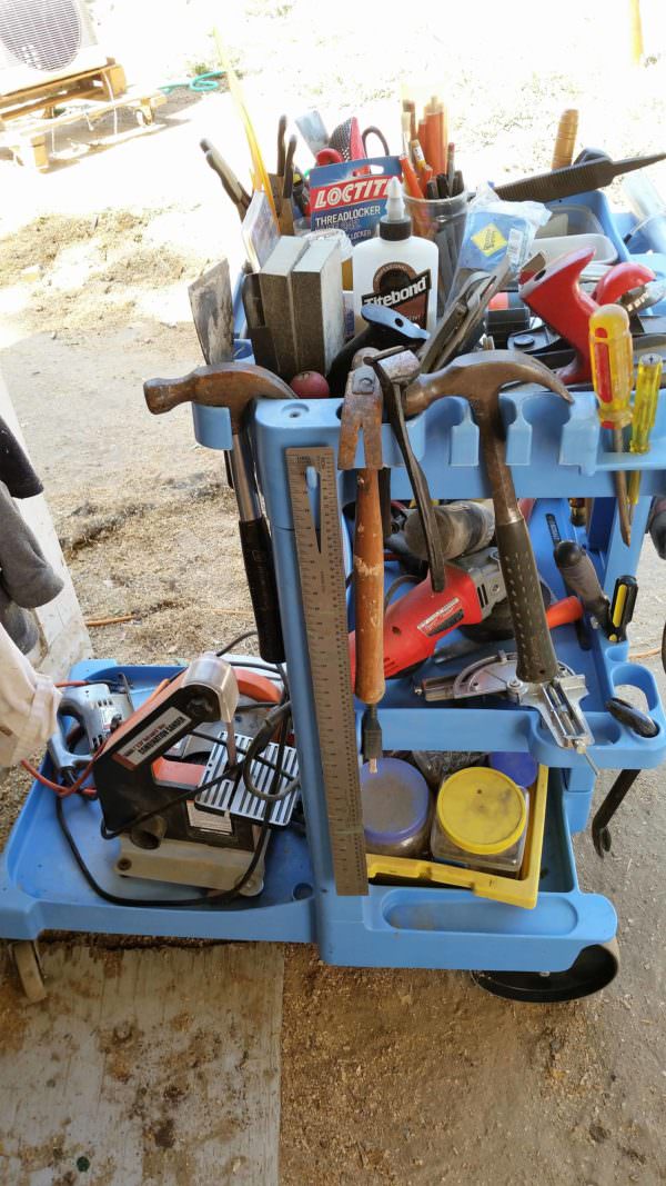 Repurposed Janitorial Cart into a Crafter’s Helper DIY Pallet Tutorials Repurposed Janitorial Cart into a Crafter’s Helper DIY Pallet Tutorials