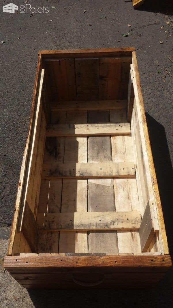 Rustic Pallet Footlocker Pallet Boxes & Chests Rustic Pallet Footlocker Pallet Boxes & Chests