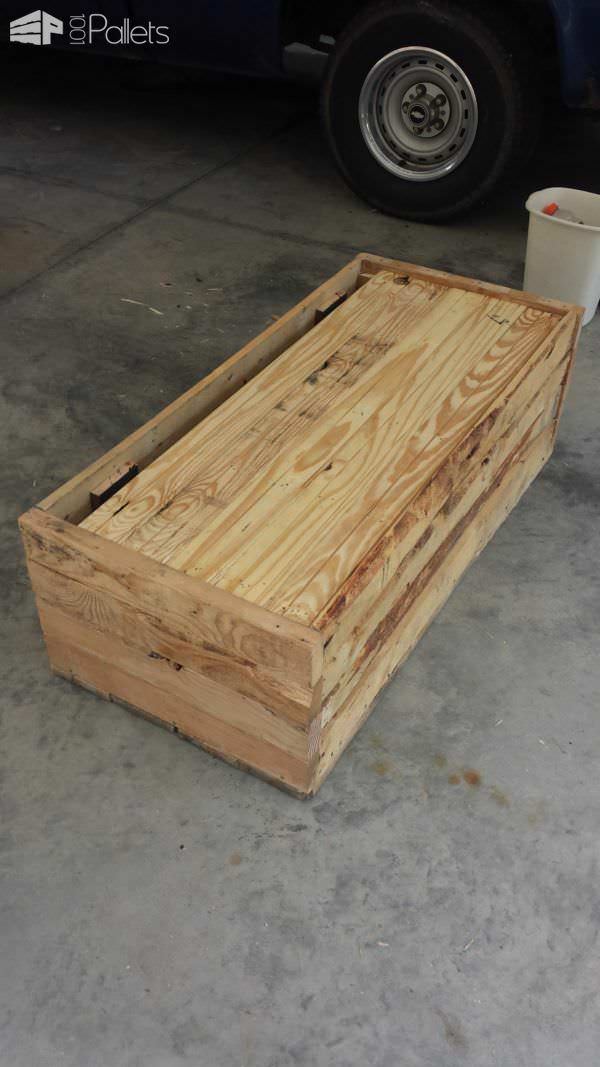 Rustic Pallet Footlocker Pallet Boxes & Chests Rustic Pallet Footlocker Pallet Boxes & Chests