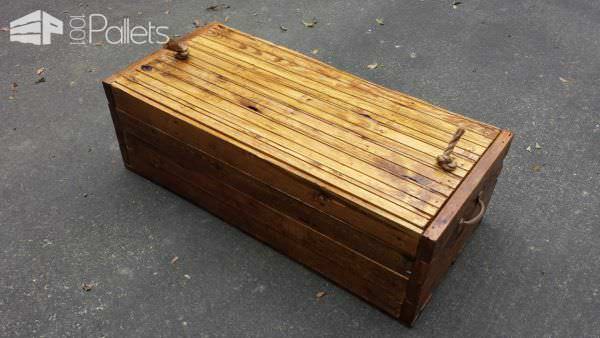 Rustic Pallet Footlocker Pallet Boxes & Chests Rustic Pallet Footlocker Pallet Boxes & Chests
